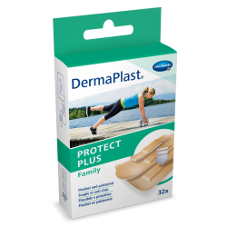 DermaPlast® Protect Plus Pflaster Family Packung Strips, einzeln verpackt 3 Grössen, assortiert