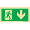 Signalisierung Notausgang „unten“