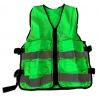 Grüne Evakuierungsweste mit 4 Taschen, S - M