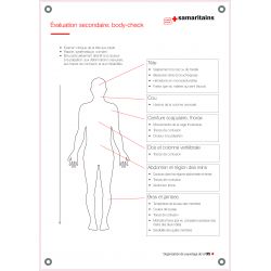 Affiche de cours en PVC - Evaluation secondaire : body-check