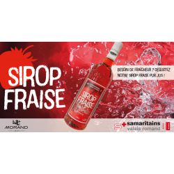 Sirop fraise pur jus - 1 litres - Edition Samaritains Valais romand