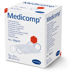 Medicomp® 4 plis steril/non-stèrile stérile, P25x2 5 x 5 cm