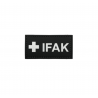 Badge PVC noir IFAK & croix medic en blanc