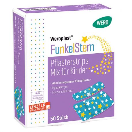 Mix de Pansements pour enfants Weroplast® FunkelStern, 50 pces