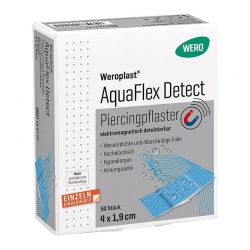 Pansement pour piercing Weroplast® AquaFlex Detect, 50 pces.
