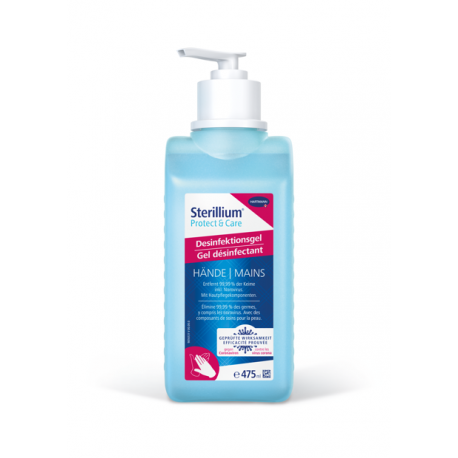 Sterillium® Protect & Care Gel désinfectant pour les mains 475 ml avec pompe