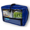 Pochette TONY en PVC bleu foncé