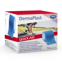 DermaPlast® Quick Aid Pansement adhésif bleu 2 m x 6 cm