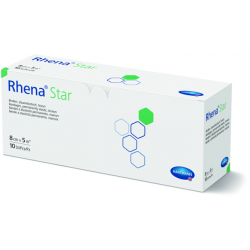 Rhena® Star weiss, einzeln verpackt in Cellophan 8cm x 5m Cell. P1