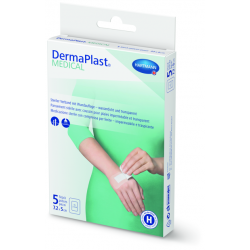 DermaPlast® Medical Pansement transparent stérile avec coussin absorbant 7.2 x 5cm