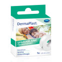 DermaPlast® Sparablanc Transparent Pansement de fixation Distributeur clip 5 m x 1.25 cm
