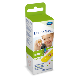 DermaPlast® Kids Kinder Pflaster Express Packung Strips, einzeln verpackt 19 x 72 mm