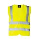 Gilet de sécurité Korntex avec 4 bandes réfléchissantes jaune