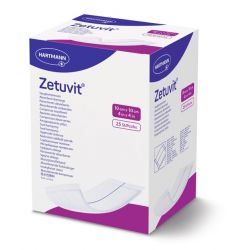 Compresse absorbante 10x10cm Zetuvit®, 4 couches, stérile, emballage individuel - 1 pièce
