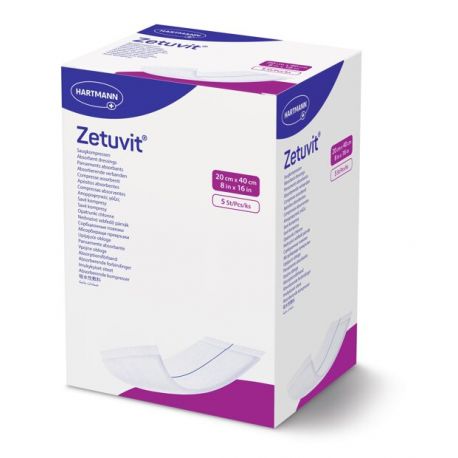 Compresses stériles Zetuvit® 20 x 40 cm, 5 pièces