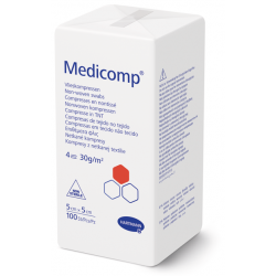 Compresses non stériles Medicomp® 4 plis 5 x 5 cm, 100 pièces