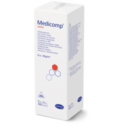 Compresses non stériles Medicomp® extra 6 plis 5 x 5 cm,100 pièces