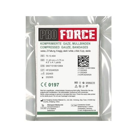 Gaze stérile comprimé Z-Fold, PROFORCE