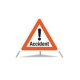 Signal pliable Triopan type N, 70 cm, non réfléchissant, Samaritains