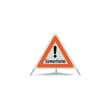 Signal pliable Triopan type R1, 60 cm, réfléchissant, 3 x Samaritains