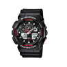 Montre G-Shock Classic GA-100, noir/rouge