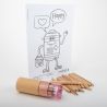 Dessin A5 + 12 crayons de couleur (Mascotte Samaritains Valais romand)