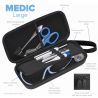 Pochette pour instruments rigide MEDIC Case, noir, vide, taille L