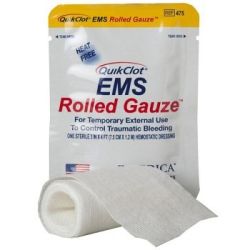 Compresse hémostatique QuikClot® EMS 10x10cm - 10 pièce