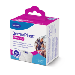 DermaPlast® easy-rip, bande de fixation et de soutien cohésive et déchirable blanc 6 cm x 4 m