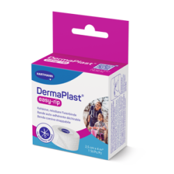 DermaPlast® easy-rip, bande de fixation et de soutien cohésive et déchirable blanc 6 cm x 4 m