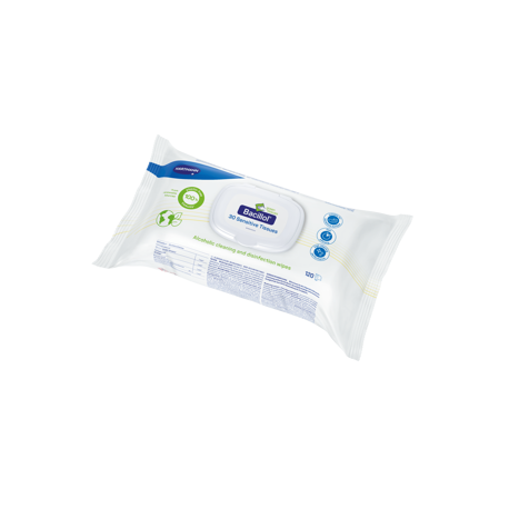 Bacillol 30 Sensitive Tissues - Green Tissues Flowpack à 120 lignettes 170x200 mm