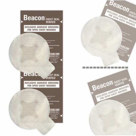 Pansement occlusif pour plaie pénétrante Beacon, diamètre de 15,20cm