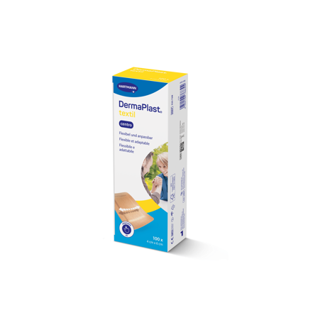 PANSEMENT RAPIDE DERMAPLAST® TEXTIL CENTRO 6X4CM