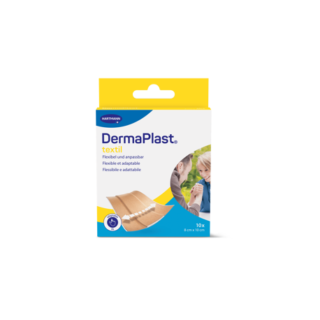 DermaPlast® Textil Pansement adhésif pansement rapide, découpable 8 x 10 cm