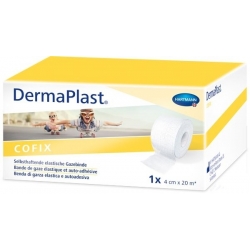 DermaPlast® CoFix Bande auto-adhésive blanche, rouleau économique, en boîte 20 m x 4 cm