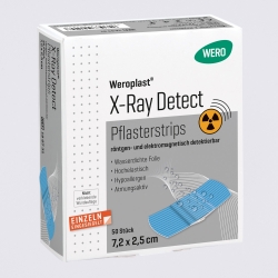 Pansements Weroplast® X-Ray Detect 7.2 x 2.5 cm 50 pièces