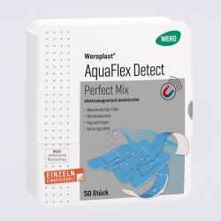 Pansements rapides Weroplast® AquaFlex Detect Perfect Mix 50 pièces