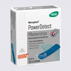 Pansements rapides Weroplast® PowerDetect 7.2 cm x 1.9 cm 50 pièces